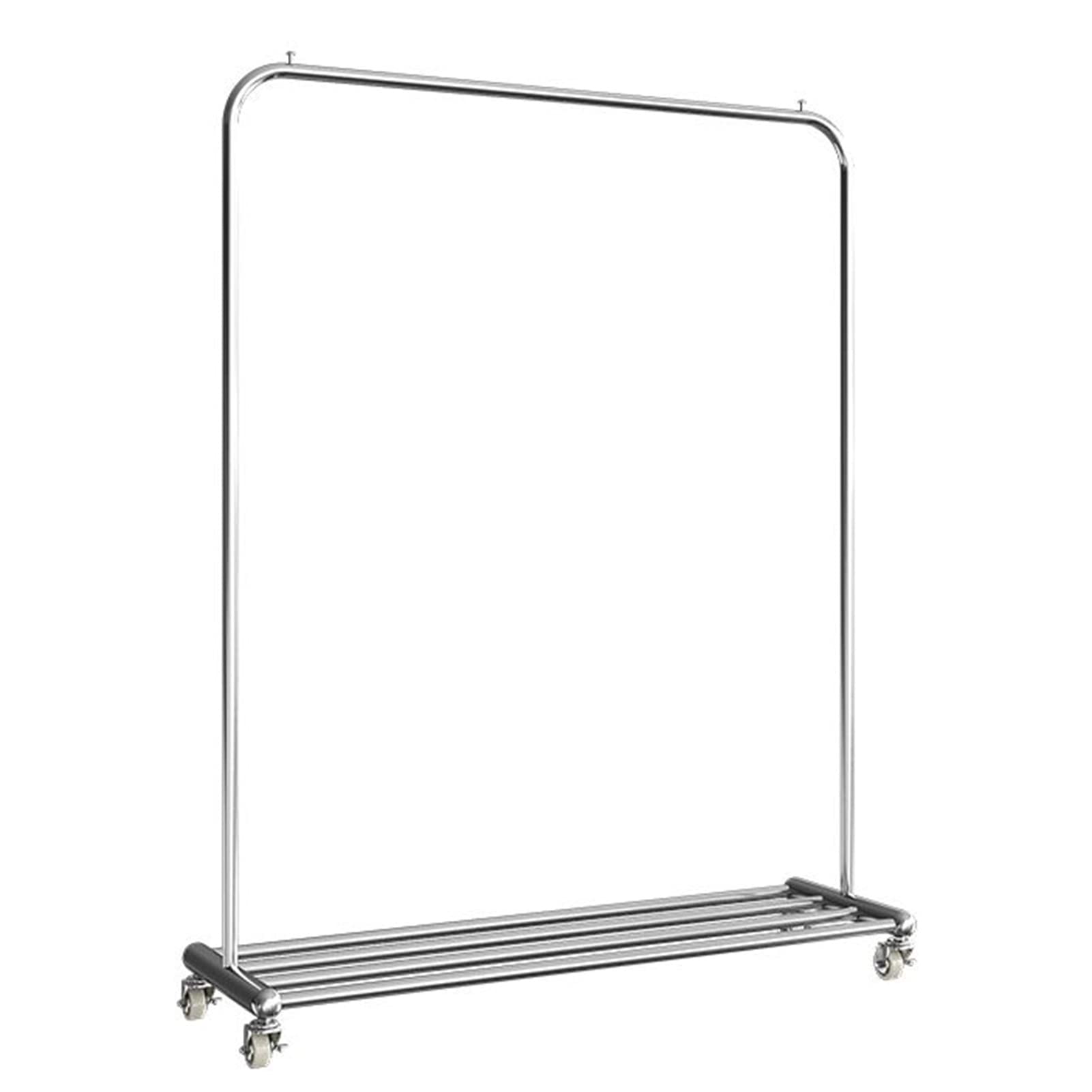 Portant à vêtements à roulettes penderie vestiaire mobile avec étagères pour rangement boutique
