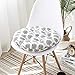 vctops Bohemian Soft Round Chair Pad Garden Patio Home Kitchen Office Seat Cushion Tree Beige White Diameter 16