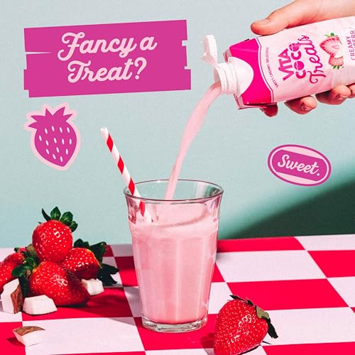 Vita Coco Treats Creamy Strawberry 12x330ml, High in Potassium, Low in Calories, Vegan, Guilt-Free Indulgence, Ethically Sourced, B Corp Certified - Image 4