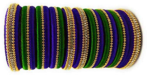Royal and Beautiful Handmade Silk Thread Matching Bangle Chuda Set Fashion Jewellery for Women Girls?