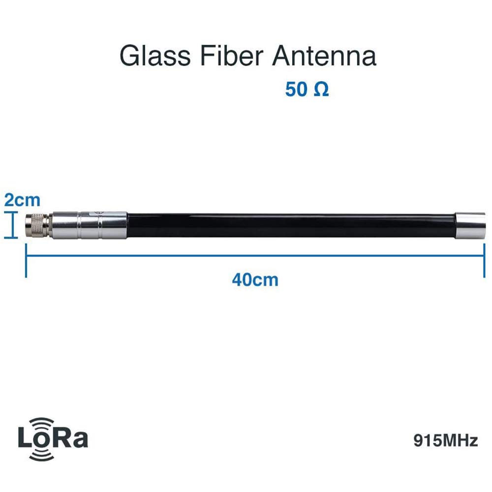 LoRa Gateway Antenna 3dbi Gain Indoor Outdoor Omni-Directional Glass Fiber LoRaWan Antenna N-Male SMA Connect Cable Ultra Distance Transmission 915MHz for Helium Hotspot HNT Miner Mining12
