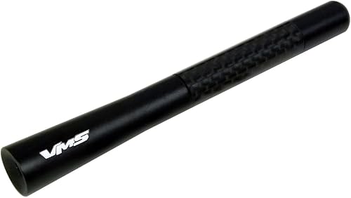 Miniatura 5 de VMS RACING 5" NEGRO con fibra de carbono real negra CNC mecanizado Billet aluminio corto cinco pulgadas ANTENA Compatible con Lexus IS 200 IS250