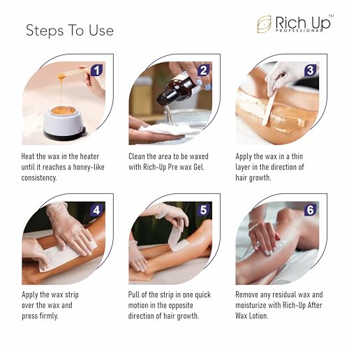 Image of Liposoluble Crystal Clear Gel Wax, Normal Skin, 800ml, Painless Hair Removal with Vitamin C | Get 60 ml After Wex Oil & Gel And Facial Kit Free