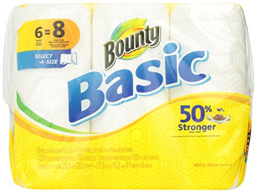 Basic Paper Towels 6 Select-A-Size Big Rolls