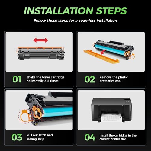 Image of 141A Black Toner Cartridge 2-Pack with chip Compatible Replacement for HP 141A 141X W1410A W1410X Toner Works with HP LaserJet MFP M139w M140w M110w M139 M140 M110 Laser Printer M139we M140we M110we