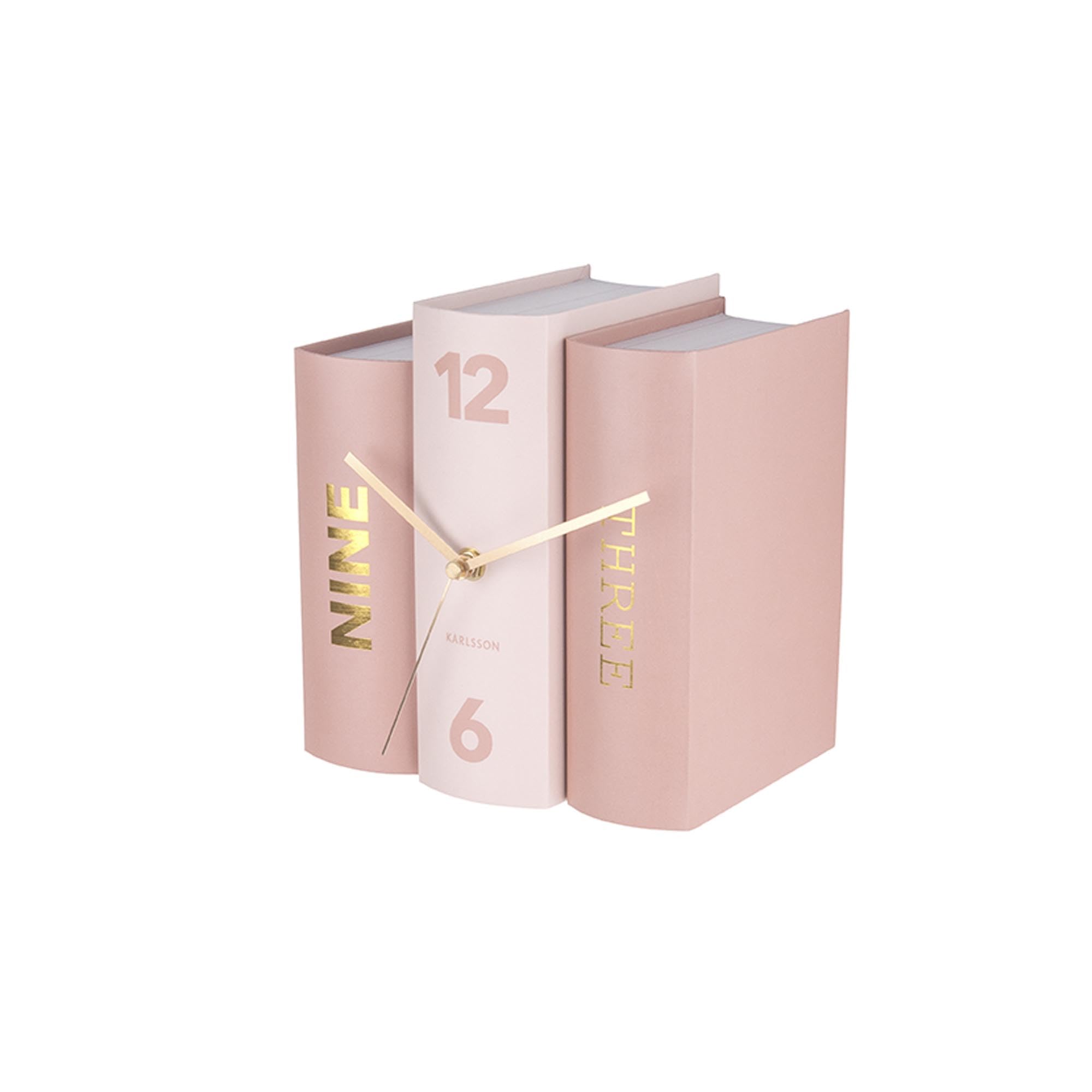 Karlsson, Table Clock, Paper, Pink, One Size