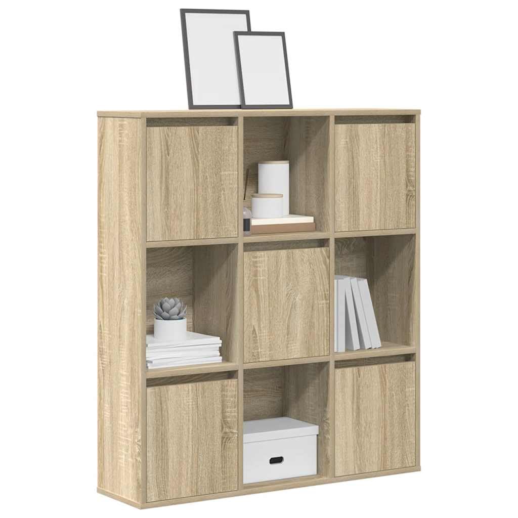 vidaXL Regał, dąb sonoma, 89x24x101,5 cm, materiał drewnopochodny