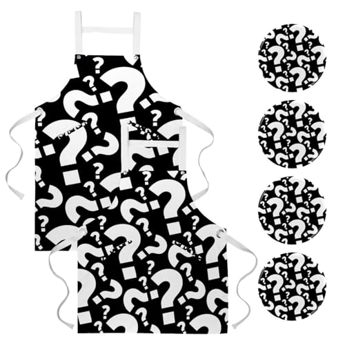 Tablier de cuisine lot de 2 pour protection efficace lors du nettoyage
