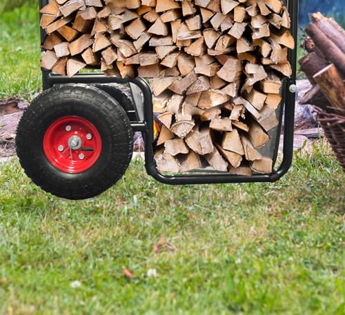 Doubleriver FIREWOOD CART WITH WHEELS Firewood Carrier Cart thumb #6