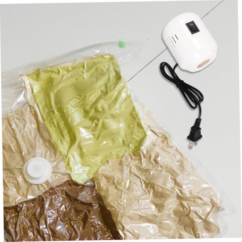 Bomba de vacío eléctrica SOLUSTRE para bolsas de almacenamiento, presión simple para extracción de aire, maximiza el espacio de almacenamiento miniatura 4