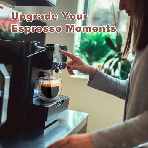 Double Walled Glass Espresso Cups Set of 2 - 5 oz Clear Insulated Mugs