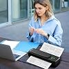 A80 Portable Thermal Printer,Inkless Mini Printer Support for 8.5 X 11 US Letter,HD A4 Printers Compatible with iOS/Android/Mac/Windows,Wireless Printers for Travel, Laptop for Office,Car,Home