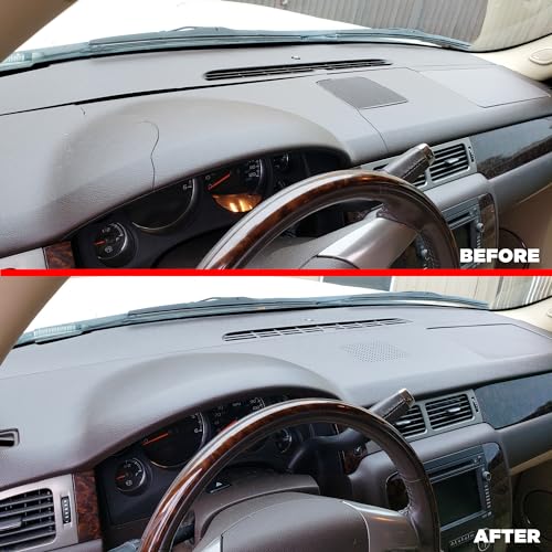 DashSkin 2 Piece Dash Cover Kit Compatible with 2007-2014 Tahoe Suburban Yukon Avalanche w/Dash Speaker in Cocoa - Easy Cracked Dashboard Fix