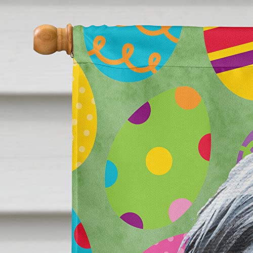 Drapeau Bearded Collie pour célébrer Pâques en couleur et passion canine