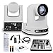 PTZOptics Move 4K SDI/HDMI/USB/IP PTZ Camera with 20x Optical Zoom (White) (PT20X-4K-WH-G3) PT-Joy-G4 Joystick Controller