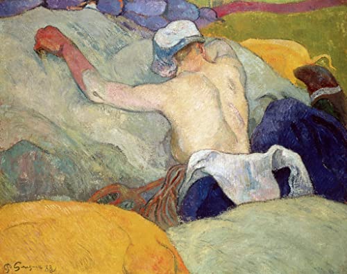 Mural de lienzo de Gauguin En el calor o los cerdos para decorar salones modernos