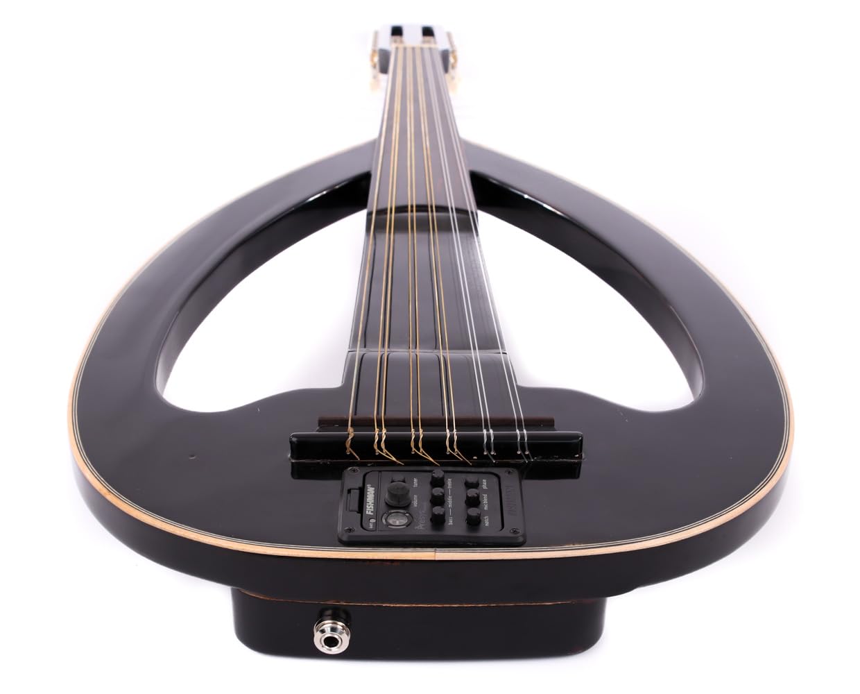 Professional Electric Oud with 3-Band Equalizer, Luthier-Made Black Electro Oud Guitar Pegs With free Picks & case - Image 6