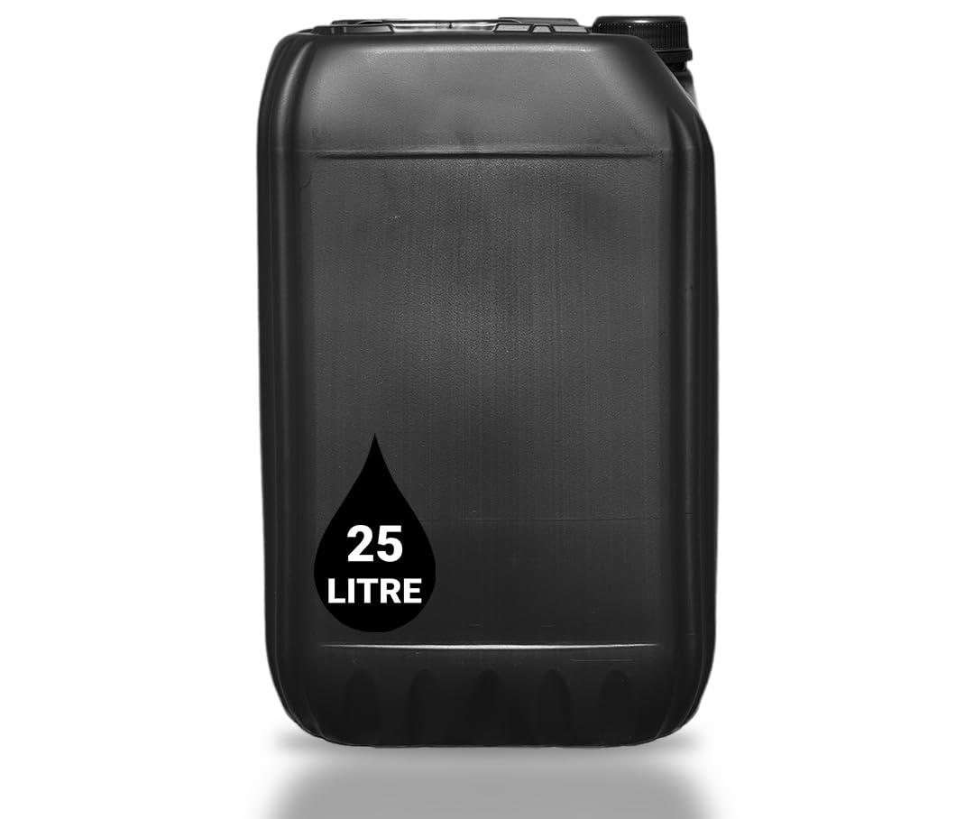 25L Water Container JERRY CAN - UN Approved Stackable Bottle Canister Drum + Tamper Evident Cap | Perfect for Storage of Water Liquids Waste | Food Grade HDPE