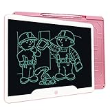 LCD Writing Tablet, Richgv 15 Inches Writing Doodle Board Electronic Digital Writing Pad for Age 3+ Pink