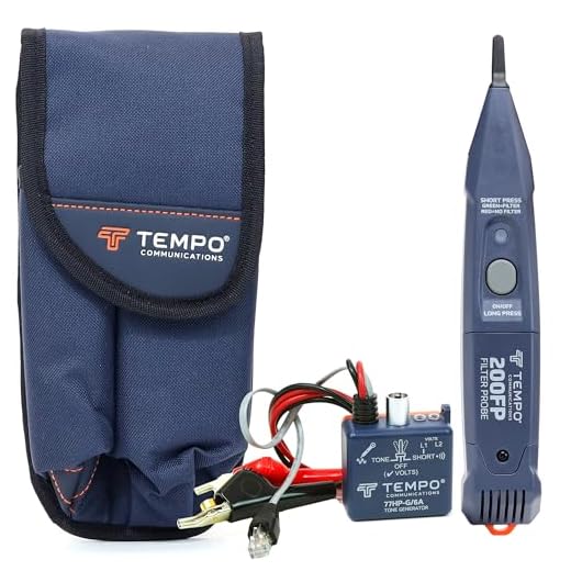 801K Tone Generator and Filtered Probe Kit by Tempo Communications - Professional Wire and Cable Tracer Kit (Latest Model)