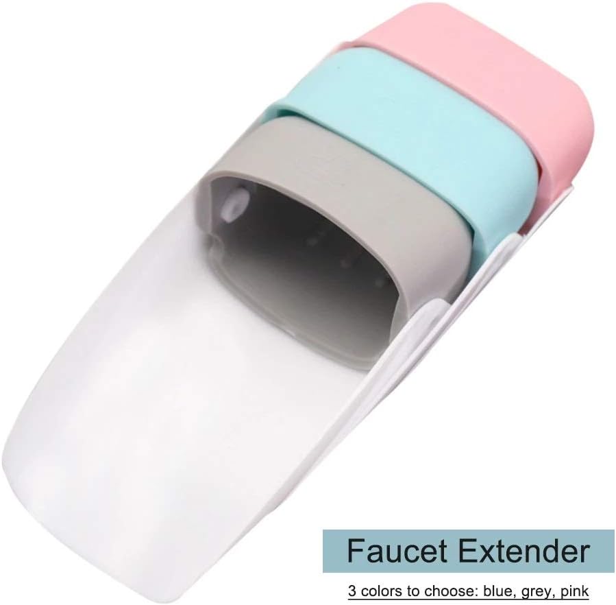 2pcs Hand Washing Spout Sink Safety Accessories Kitchen Bathroom Faucet Extender Household for Kids Easy Install Universal(E)