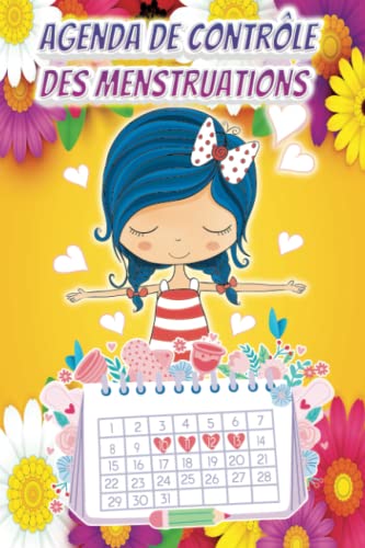 Agenda de contrôle des menstruations - Calendrier coloré