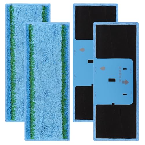 Sgizoku Lot de 8 serpillères lavables pour iRobot Braava Jet M6134, serpillères lavables pour iRobot Braava M6, serpillères réutilisables