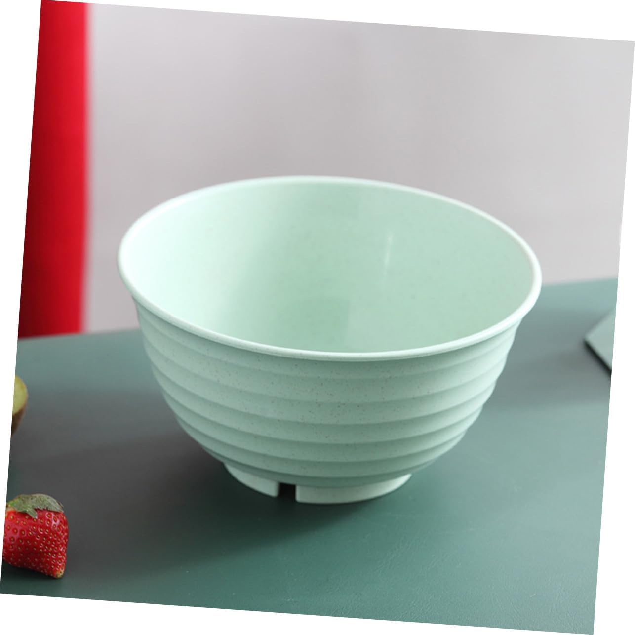 PRETYZOOM 4pcs Rice Bowl Straw Serving Bowl for Home and Restaurant for Rice Soup Weight and Space-saving Design image 4