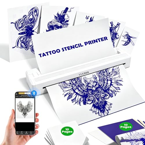 YUEBBB Tattoo Stencil Printer, Portable Tattoo Printer,...
