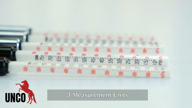 Image of UNCO Pencil Tire Gauge, 2 Pack, 10-75 PSI, Car Tire Air Gauge