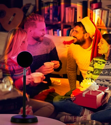 Image of Sunset Lamp Projector,360 Rotatable & App Control Multicolor Multi-Scene Changing Rainbow Led Sun Lamp-Christmas Gift,Aesthetic Room Decor for Selfies,TikTok /Instagram Backdrop,Bedroom Night Light