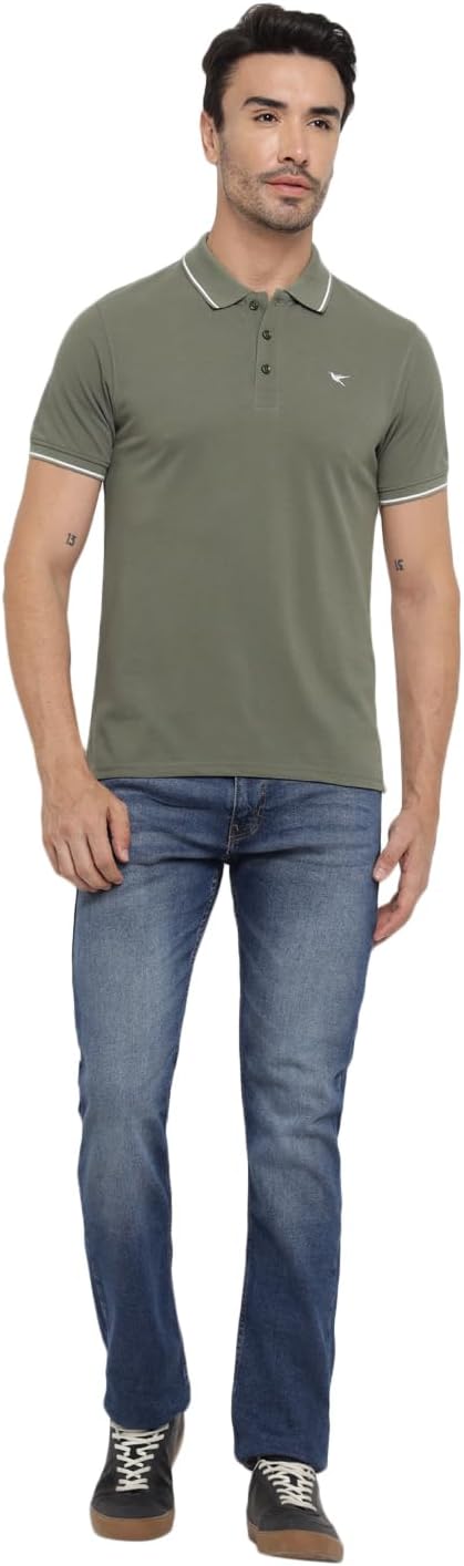 Deniklo Men's Premium Polo T-Shirt with Moisture Wicking Pique... - view 1