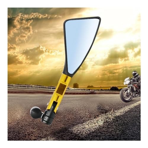 Rétroviseurs moto triangulaires haut de gamme avec miroir antireflet pour guidon
