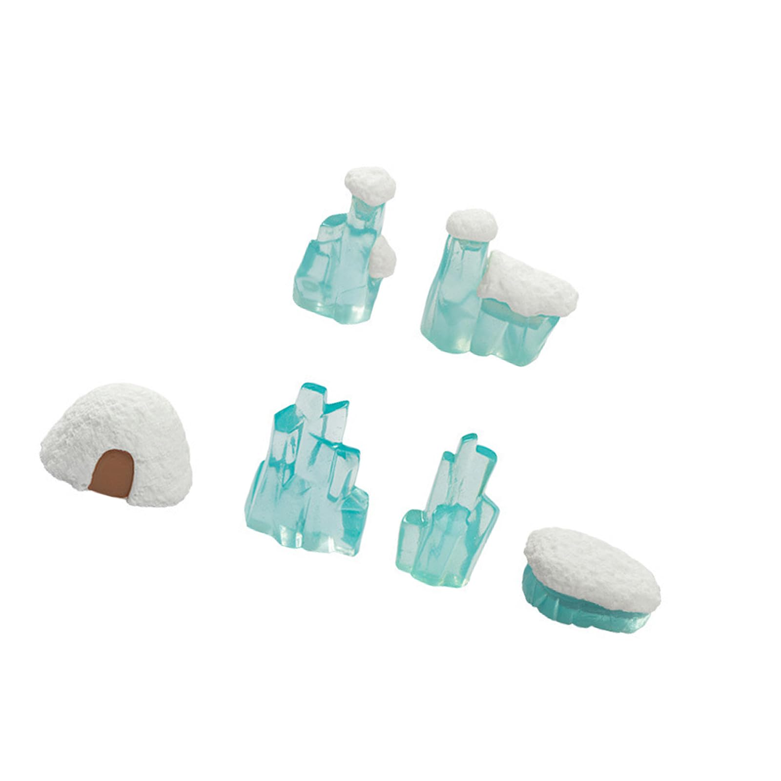 Hsioluted Arctics Animals Figurines Set Arctics Animal Icebergs Model Realistic Polars Animals Figurine Table Ornament Home Decors Microlandscape Decoration