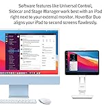 Twelve South HoverBar Duo  2   generaci  n  para iPad iPad Pro Tablets   Brazo Ajustable con Nueva Base Pesada de liberaci  n r  pida y Accesorios de Abrazadera de Superficie para Montaje iPad  Negro 