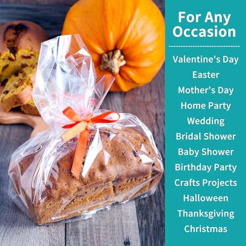 3 Mil Dicke Klare Cellophanfolie,86CM x 30M (43 cm nach der Faltung) Klare Cellophan Rolle,Transparent Geschenkfolie Groß,Geeignet für Anlässe wie Valentinstag, Weihnachten, Hochzeiten usw