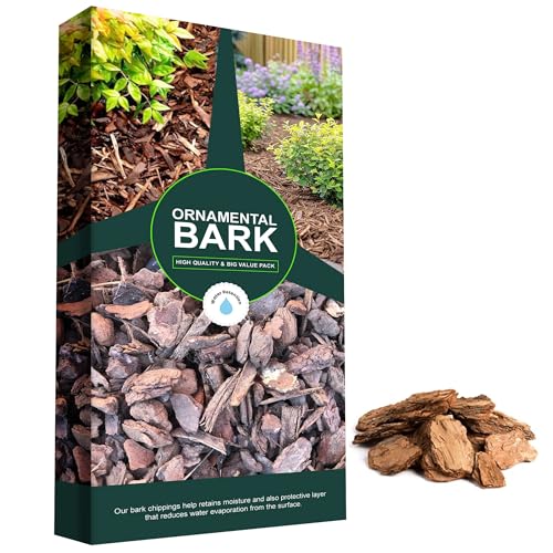 Decorative Outdoor Garden Landscaping Borders Pathways Ornamental Wood Chipping Bark (1 Bag (60 Litre))