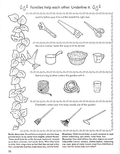 "Hearing and Helping" - Rod and Staff Preschool Workbook G-H-I Series - Image 5