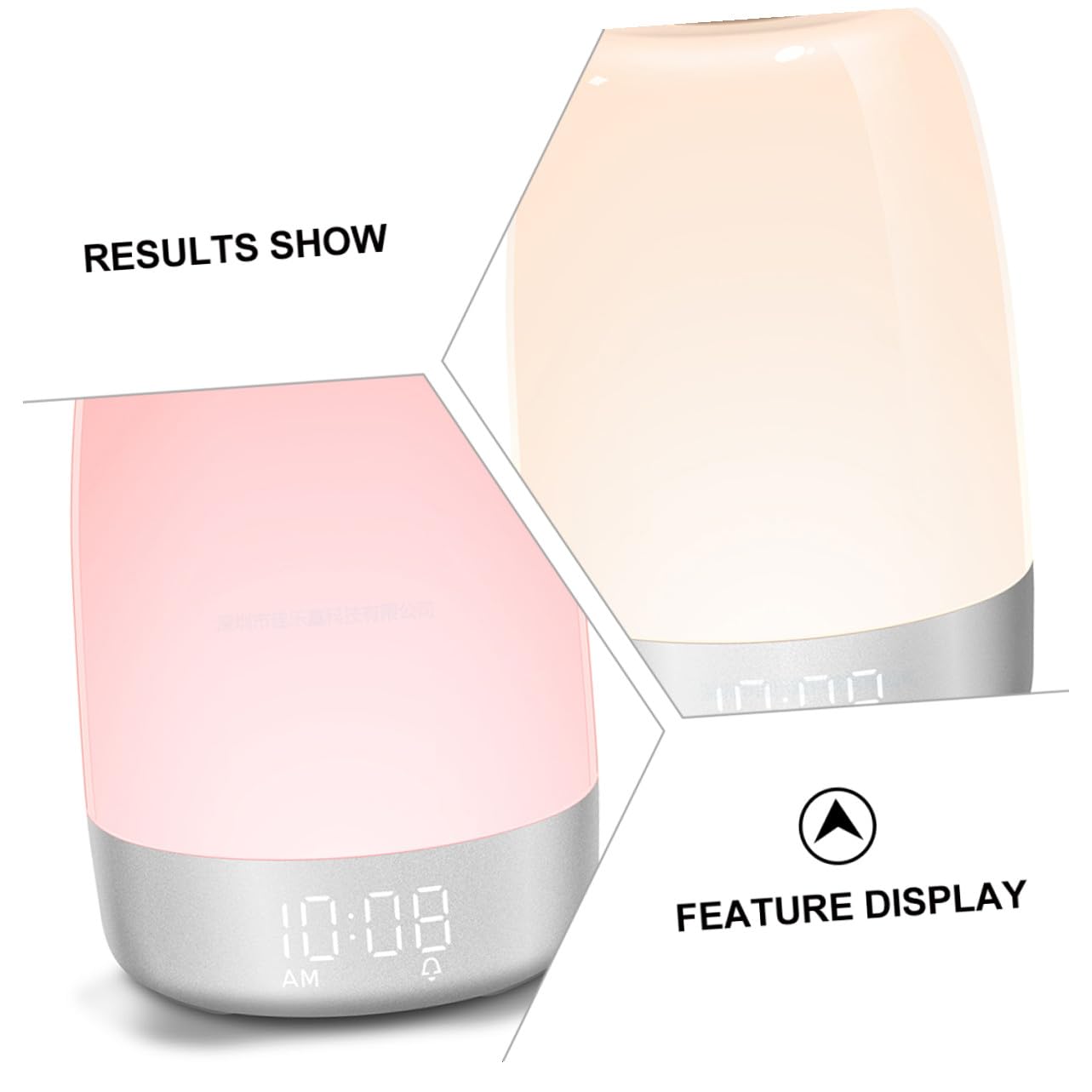 Garneck Lampe de Chevet Tactile Réveil avec Minuterie Niveaux de Luminosité Lumière Ambiance Colorée pour Chambre Nuit et Adulte