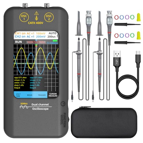 BSIDE 50MHz Handheld Dual Channel Oscilloscope
