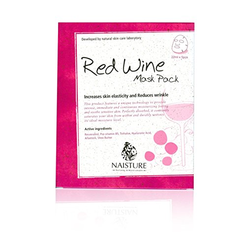 Naisture red wine mask box of 5 masks