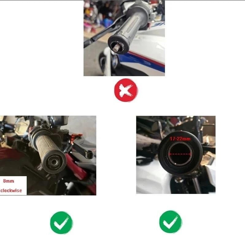 Espejo de manillar anticaídas con visión ampliada de 22 mm 3