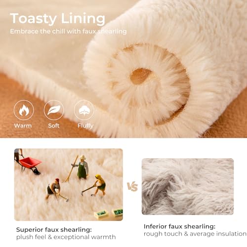 HomeTop Women's Comfy Moccasin Style Memory Foam Slip on Slippers Soft Micro Suede Clog House Shoes with Luxury Fuzzy Fur Collar3