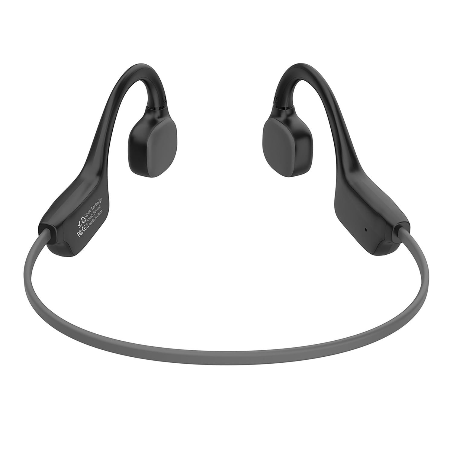 OPN Sound Osso Bluetooth Bone-Conduction Headphones with Microphone, Black