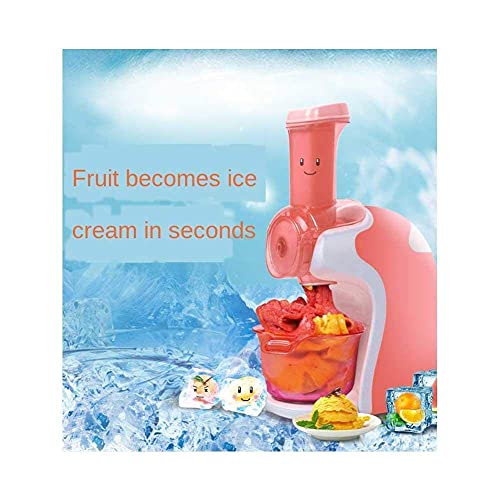 YYAI-HHJU Gefrorene Frucht-Dessert-Maschine, 220V Gefrorene Frucht-Softeismaschine + Abs Tragbare Eismaschine, EIN-Knopf… – Bild 3