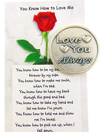 Westmon WorksLove You Always and Forever Metal Pocket Token with Card