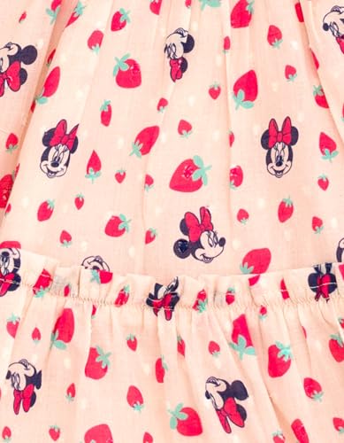 Disney Minnie Mouse Little Girls' Sleeveless Ruffle Tiered Allover Print Sundress Peach 7 - image 8