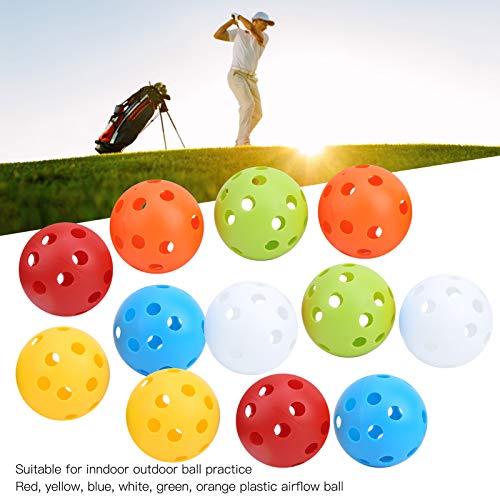 Balles en plastique creuses Oumefar 72mm pour entraînement intérieur - 6