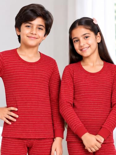 Image of BODYCARE Unisex Polycotton Slim Fit Thermal Tops Round Neck Full Sleeves Pack Of 1
