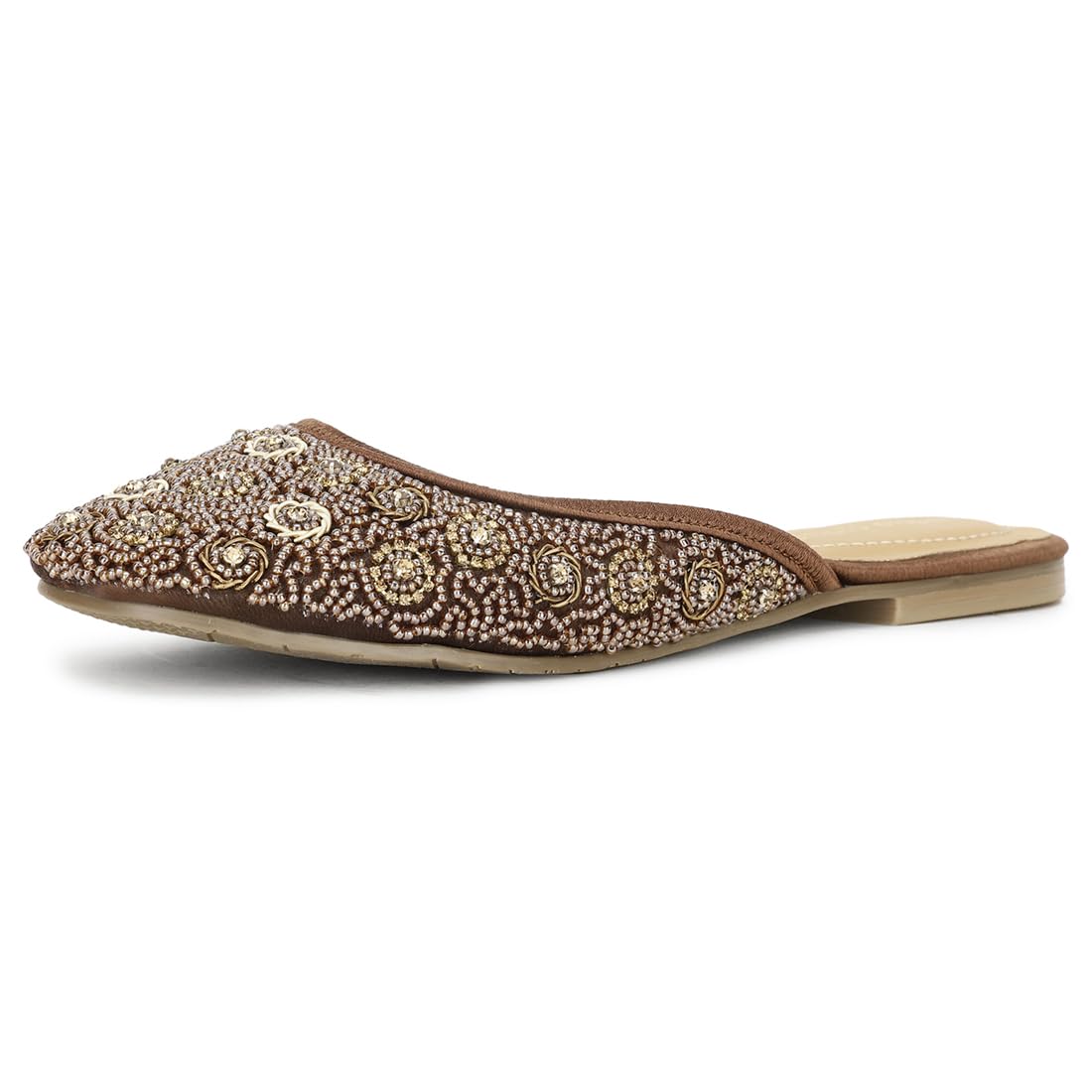 Bata Red Label Womens PEACH FLAT MULE E 23 Festive (5794010_BROWN_3 UK) (B0CKFJ32MV) Amazon Price History, Amazon Price Tracker